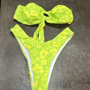 Floral Green Bikini